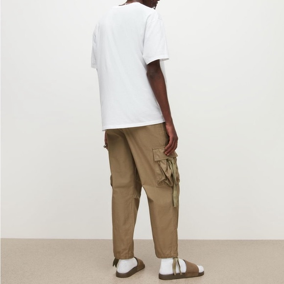 Allsaints Kora Trouser in Washed Khaki - Picture 2 of 9